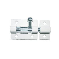 Задвижка накладная КУНГУР ЗТ7 полимер. белый (200) мт (1шт)