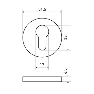 Накладка цилиндровая АЛЛЮР АРТ ET-R9 BL мат.черный