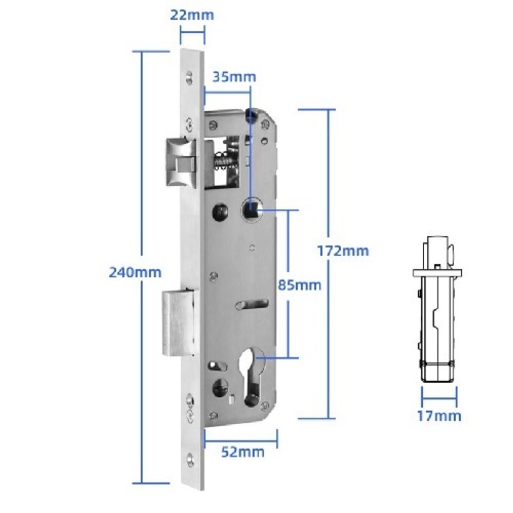 Биометрический Смарт-замок Morgan Secret A3 (для узкопрофильных дверей)