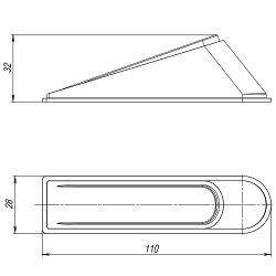 Фиксатор двери AJAX DSF-110 прозрачный /43131/