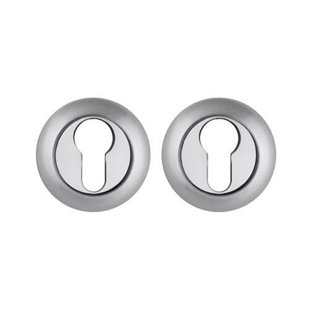 Накладка под цилиндр FUARO ET RM SC/CP-16 мат.хром/хром /33127/