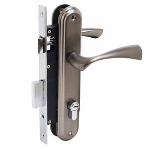 Замок врезной БУЛАТ ЗВ4-1.03.03 НОМОС графит