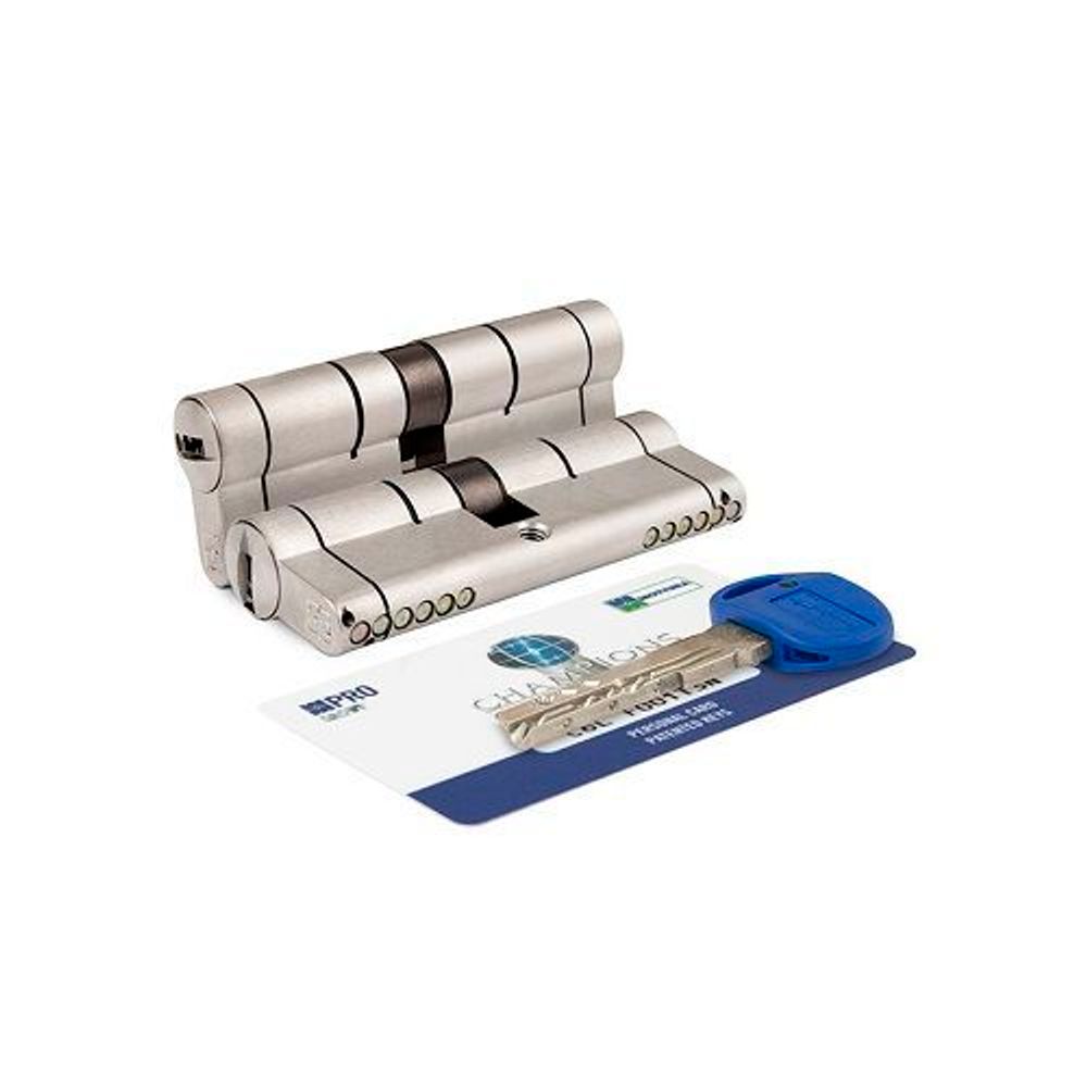 Цилиндровый механизм MOTTURA CP4D414601 (87 мм/36+10+41) никель /39461/