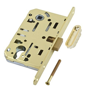 Замок межкомнатный под цилиндр AGB MEDIANA POLARIS B06103.50.03.640 (латунь) (скин) /60165/