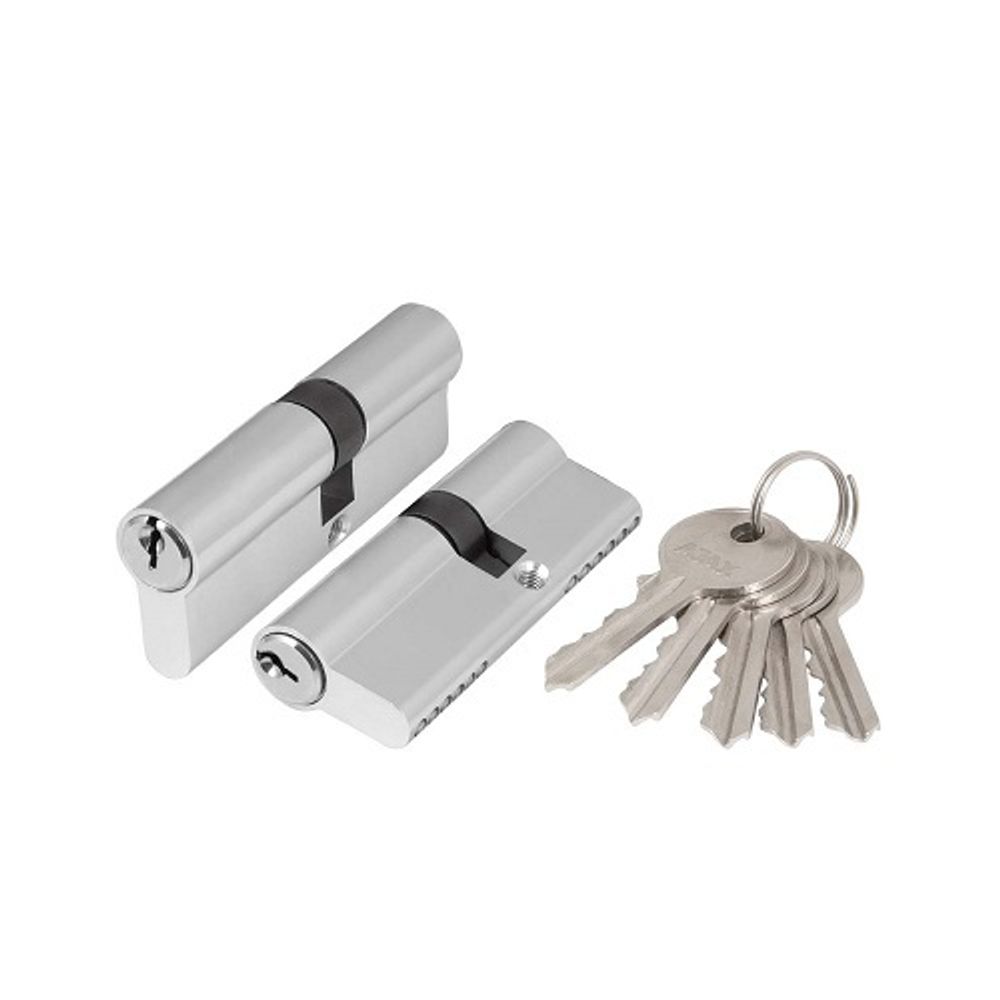 Цилиндровый механизм AJAX AZ100/90 (30+10+50) CP хром 5 кл /44551/