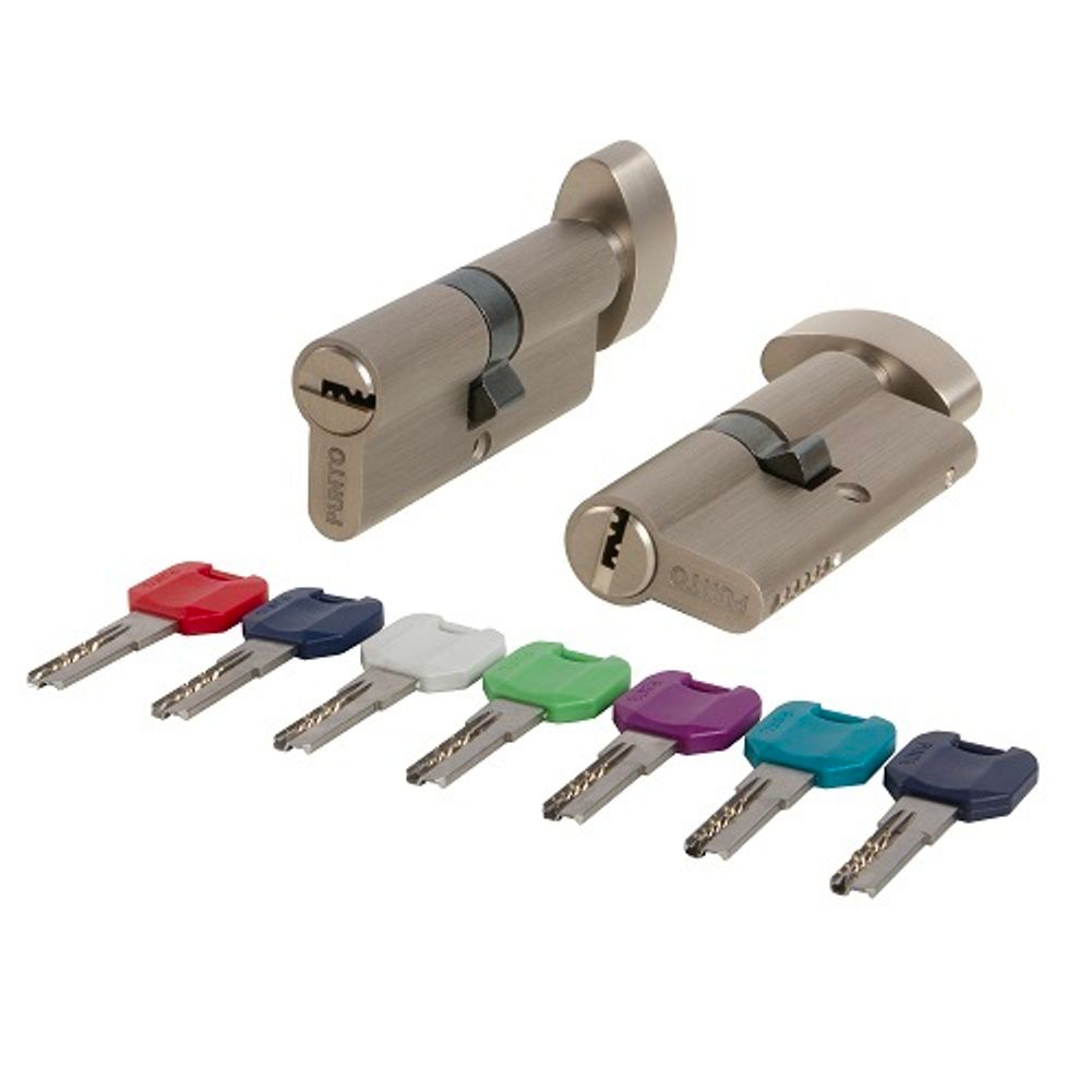 Цилиндровый механизм с вертушкой PUNTO MaxPro7002/90 mm (35+10+45) SN никель 7кл. /57573/