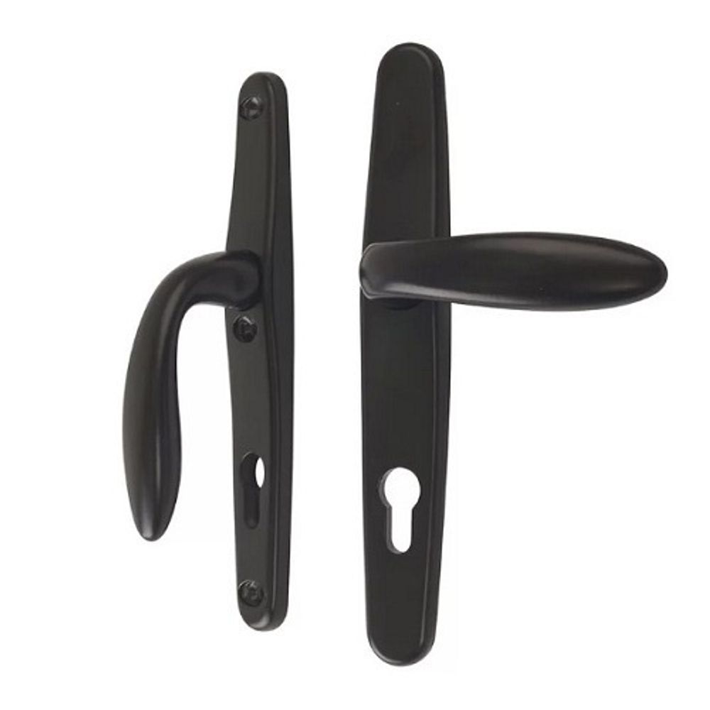 Нажимной гарнитур STUBLINA 1025.00.313 Е=92 мм черный (RAL 9005)