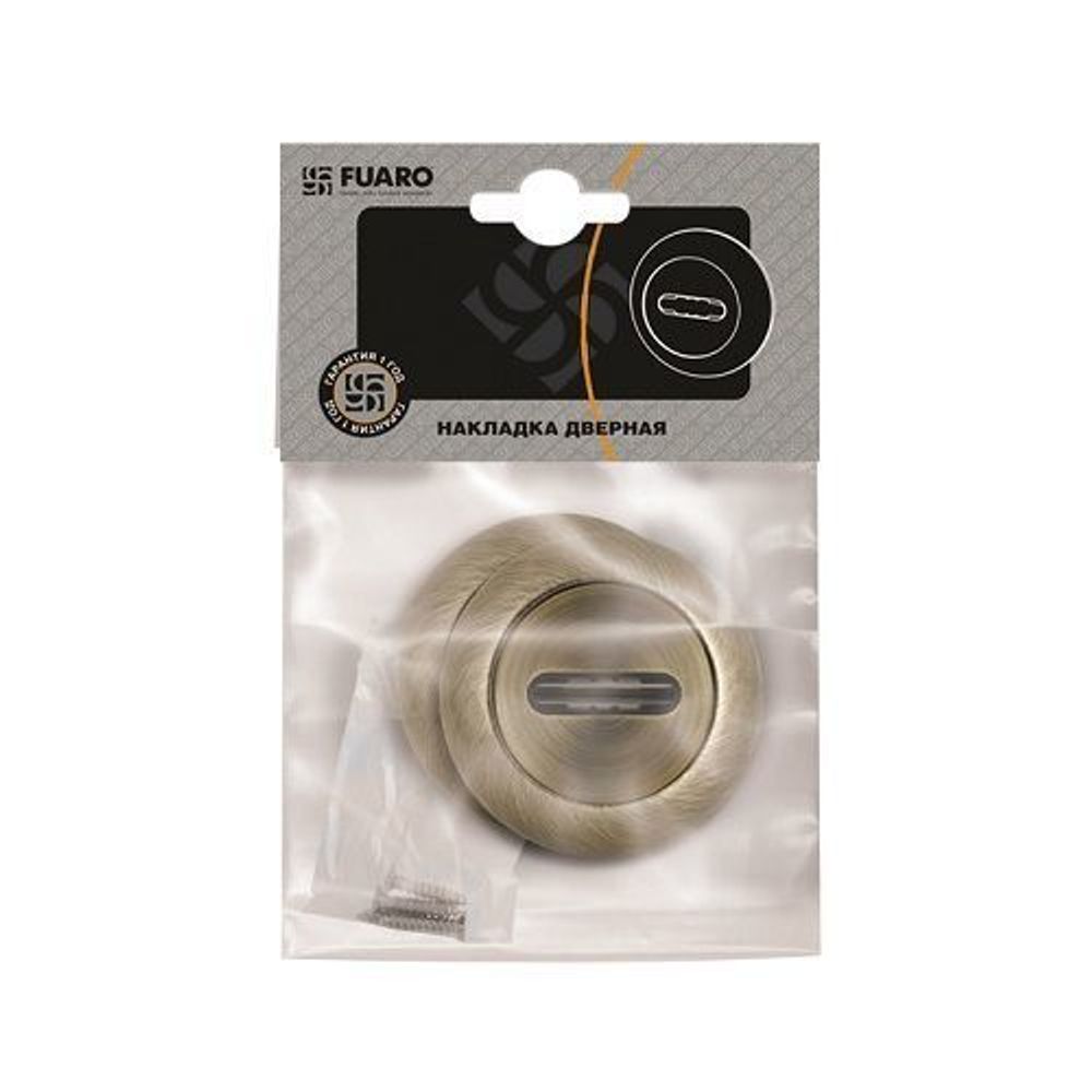 Накладка под сувальдный ключ FUARO SC RM SN/CP-3 мат.никель/хром /34343/ (1 шт)