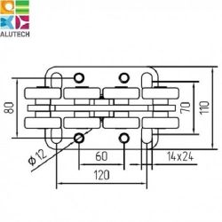 Опора роликовая SGN.01.150 (1шт)