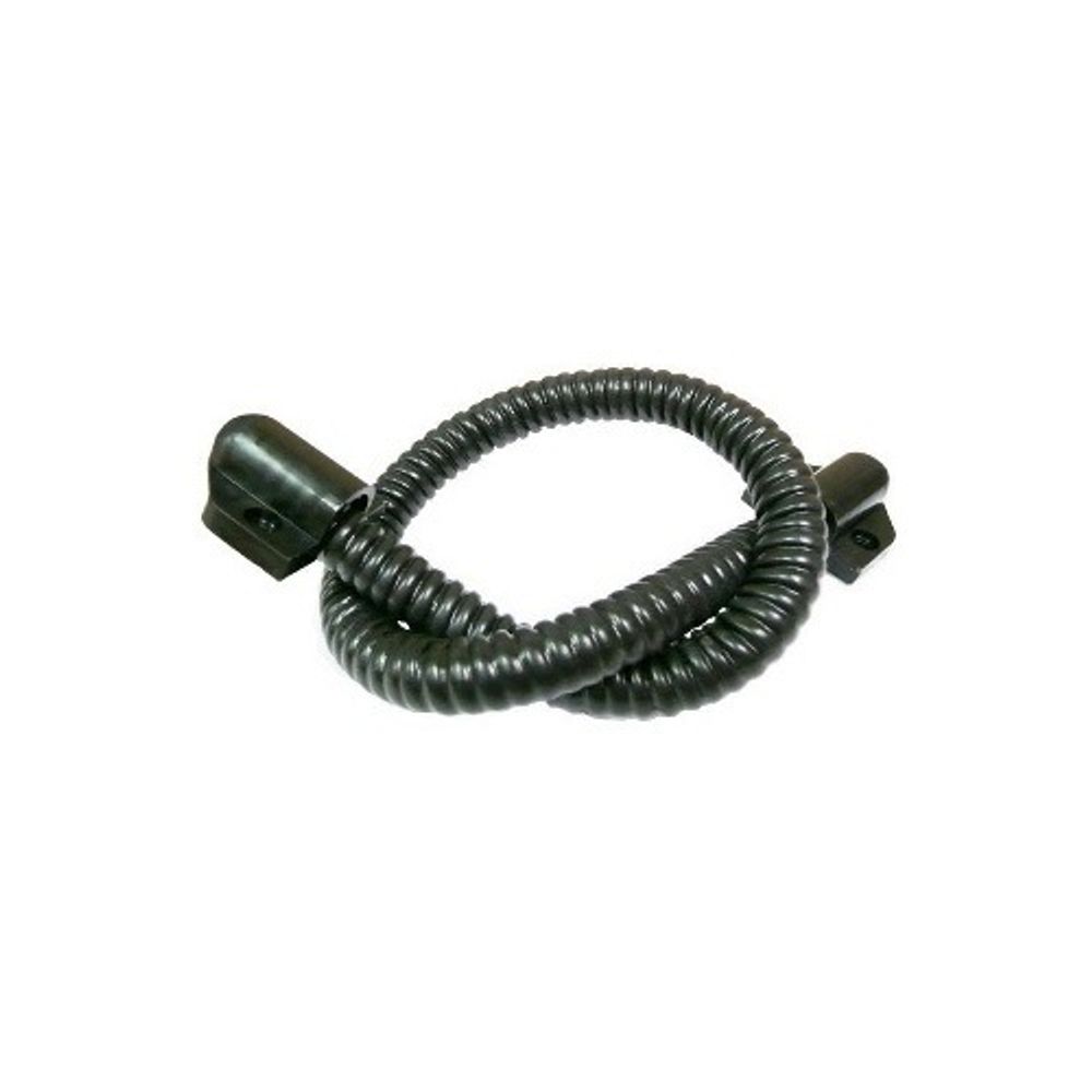 Гибкий переход 10 х 400мм, сталь в ПВХ оболочке (черный)