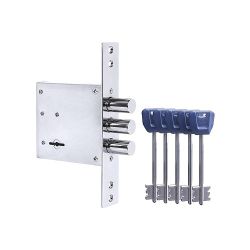 Замок врезной сувальдный PUNTO MDV30S-817 CP (V30/S) CP хром длинный ключ /57999/