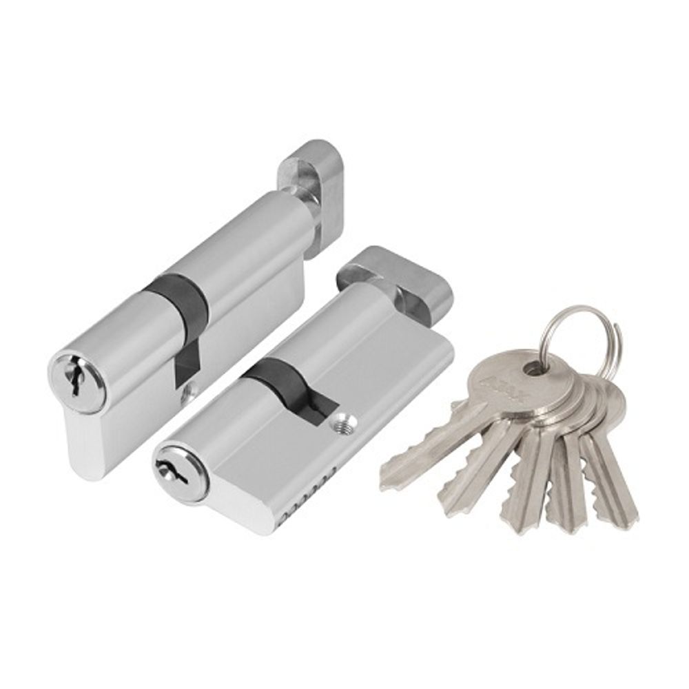 Цилиндровый механизм с вертушкой AJAX AX102/70 (35+10+25) CP хром 5 кл /42499/