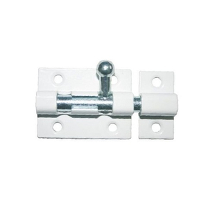 Задвижка накладная КУНГУР ЗТ7 полимер. белый (200) мт (1шт)