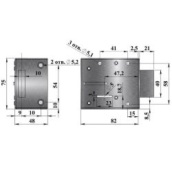 Замок накладной ГЕРИОН Гарант Н