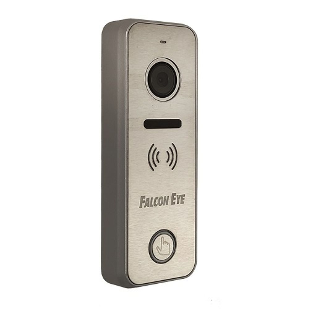 Вызывная видеопанель Falcone-EYE iPanel 3 (серебро) 4-х проводная, антивандал., 12В
