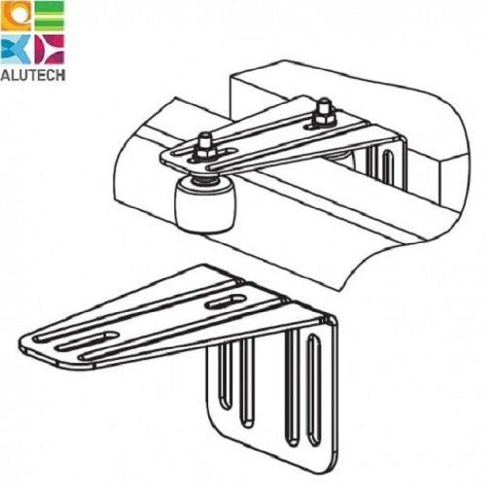 Кронштейн верхний, предотвращает раскачивание створки SGN.01.718