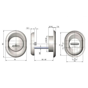 Броненакладка КРИТ-М Бн-С36 Хп хром