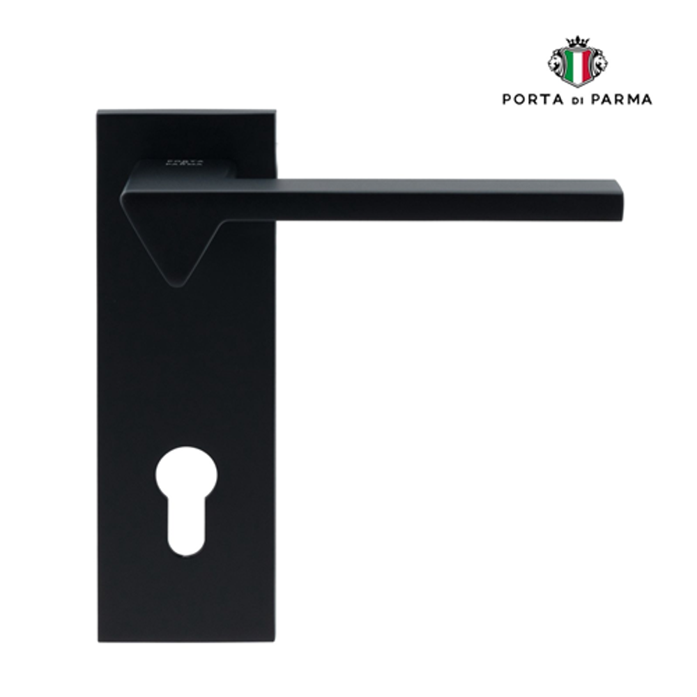 Ручка на планке PORTA DI PARMA Ama CYL BL черный