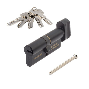 Цилиндровый механизм с вертушкой APECS SM-70-C BLM матовый черный