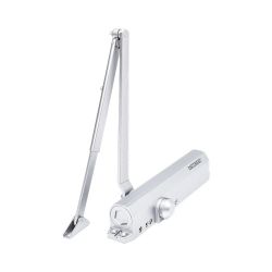 Доводчик дверной NOTEDO DC-080-180 DA+BC белый (задержка,амортиз.)