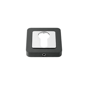 Накладка под цилиндр PALLINI PAL-KH-RS SBN/NP (матовый черный никель/полированный никель)