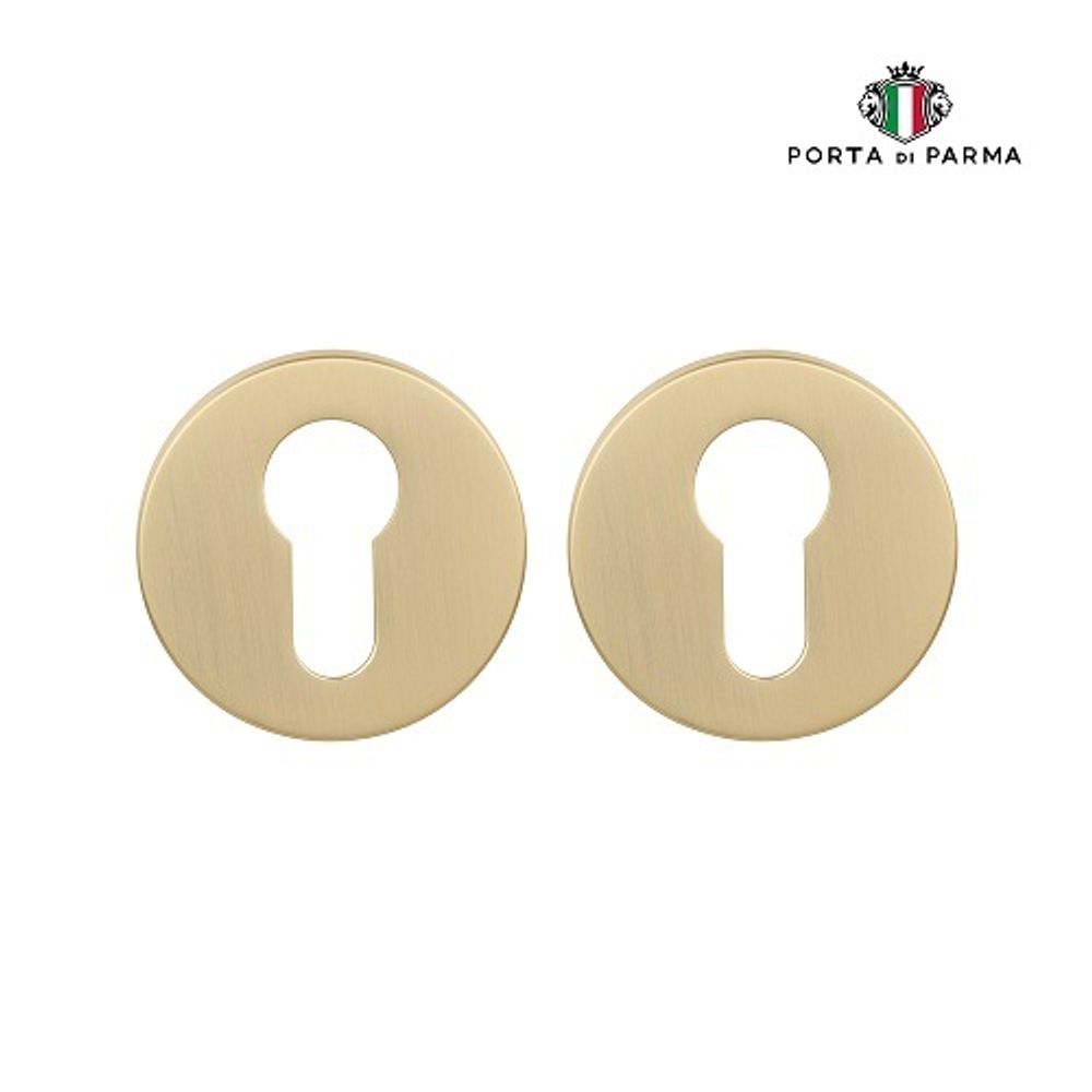 Накладка под цилиндр PORTA DI PARMA CYL.01.07 SG мат. золото