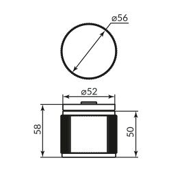 Ручка раздельная PUNTO MOTIV ARC.R52 SN-3 мат.никель /48877/