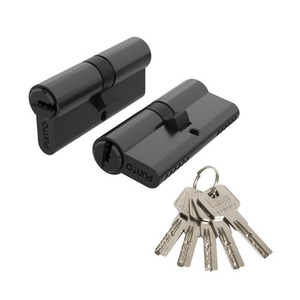 Цилиндровый механизм PUNTO Z300/60 mm (25+10+25) BL черный 5 кл. /63903/