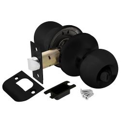 Ручка защелка PUNTO 6072 BL-B (фик.) черный /44453/