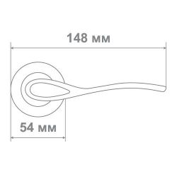 Ручка Медио 55-284 GPW белый/золото