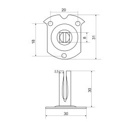Четырехгранник BASARA FIXED SPINDLE 01 SN