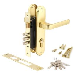 Замок врезной APECS 1026/60 G золото