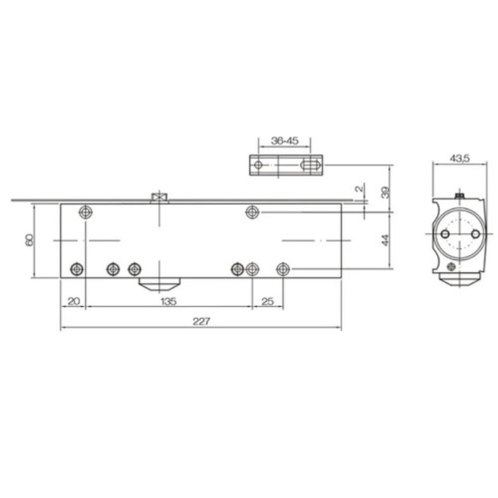 Доводчик DOORLOCK DL200N BC/DA EN2-5 черный с функ. тормоза открывания, задерж. закр., рег. усилие