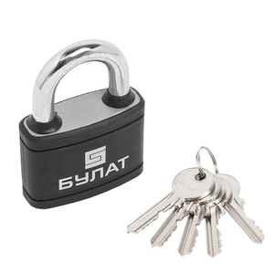 Замок навесной БУЛАТ ВС 365 ПЛ 5кл d9mm