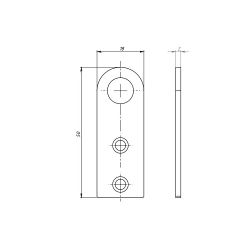 Пробой-ушко прямое КУНГУР 18х50 цинк (1 шт)