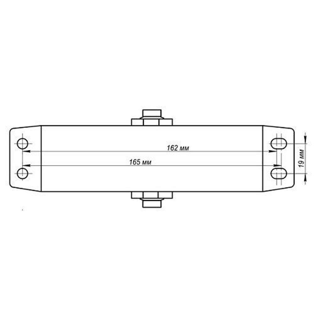Доводчик дверной NOTEDO DC-080 white белый (60-120 кг)