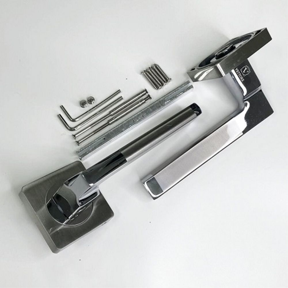 Ручка раздельная BASARA R06.031 SN/CP мат.никель/хром