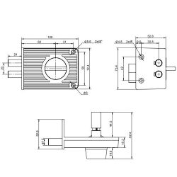 Замок накладной APECS R04-C-GR (аналог ЗН1А-1М)