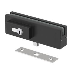Замок для стеклянной двери ARMADILLO RANGE L10 BL (черный) /57909/