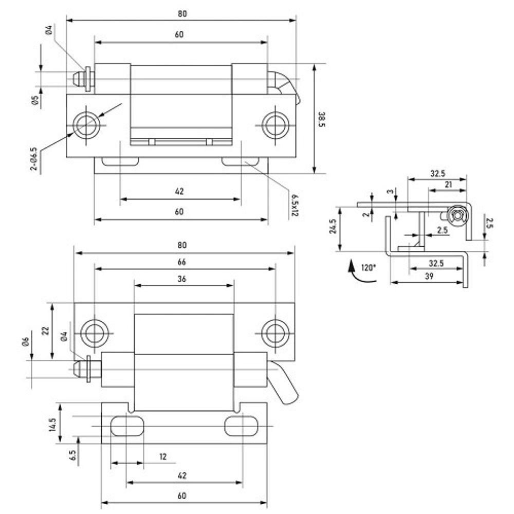 Петля потайная 372V2