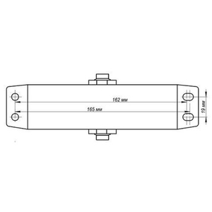 Доводчик дверной NOTEDO DC-080 silver серебро (60-120 кг)