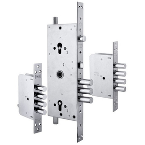 Замок врезной цилиндровый KALE KILIT мультисистемный 256 с тягами