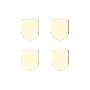 Комплект накладок для скрытой петли AGB ECLIPSE E30200.20.03 2.0 латунь (4 шт)