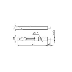 Упор торцевой AJAX RIGEL FB-140 WH белый /58833/