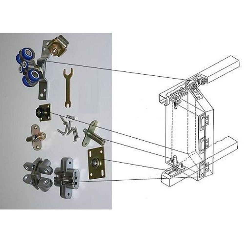 Комплект роликов МЕДИО 218 тип "книжка"