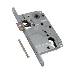 Замок межкомнатный под цилиндр AGB CENTRO B01025.50.06 (никель) /1744/