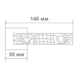 Ручка дверная Leo L3680-30 BLACK NICKEL черный никель
