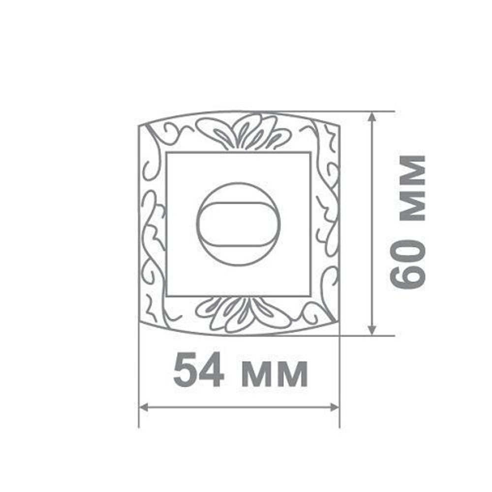 Накладка дверная Leo LBK31 MCF/B кофе/черный
