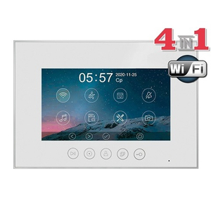 Монитор видеодомофона TANTOS Marilyn HD WI-FI s VZ (белый), адаптир., экран 7"
