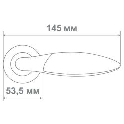 Ручка Медио M5133-86 BN/CP черный/хром